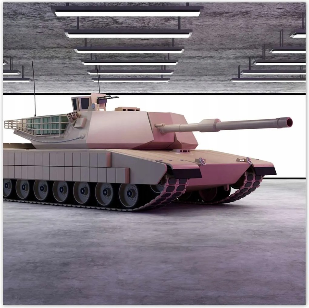 Poszterek 140x140 Nehéz tank a parkolóban