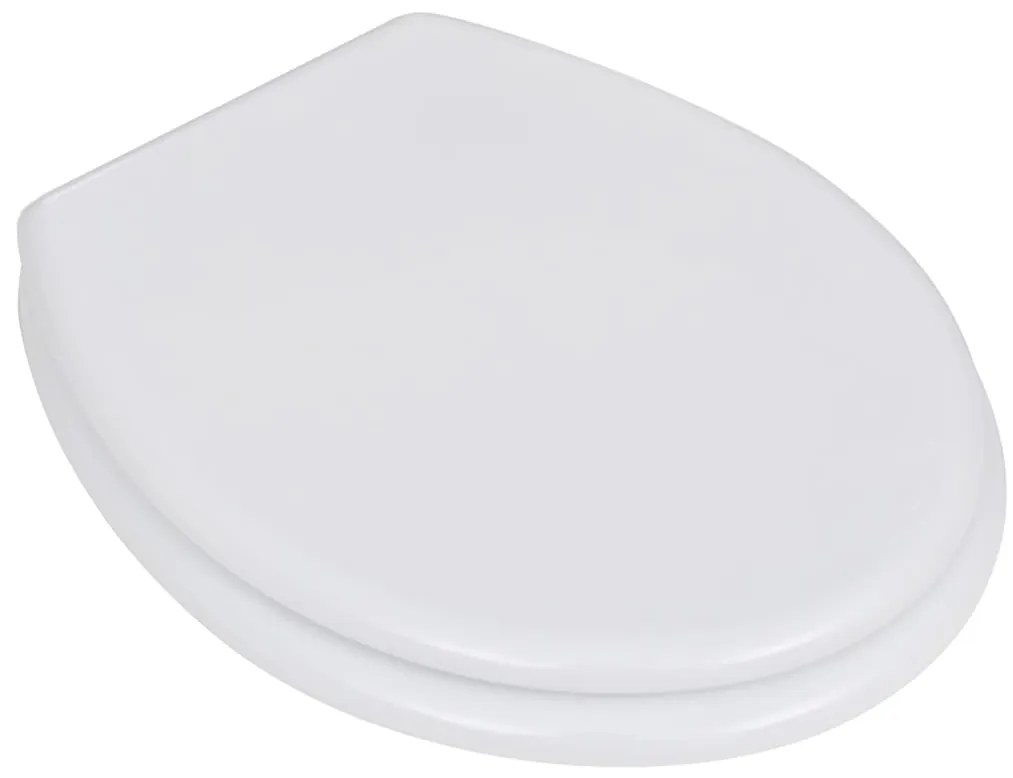 vidaXL egyszerű tervezésű fehér MDF WC-ülőke