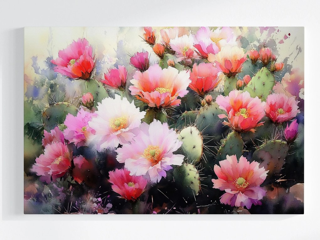 Vászonkép Canvas Természet Növény Amerika Kaktusz Fügekaktusz Virágok 120x80