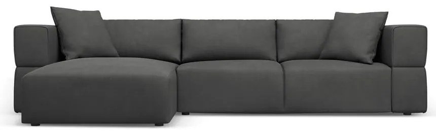 Sötétszürke sarokkanapé (bal oldali) Esther – Milo Casa
