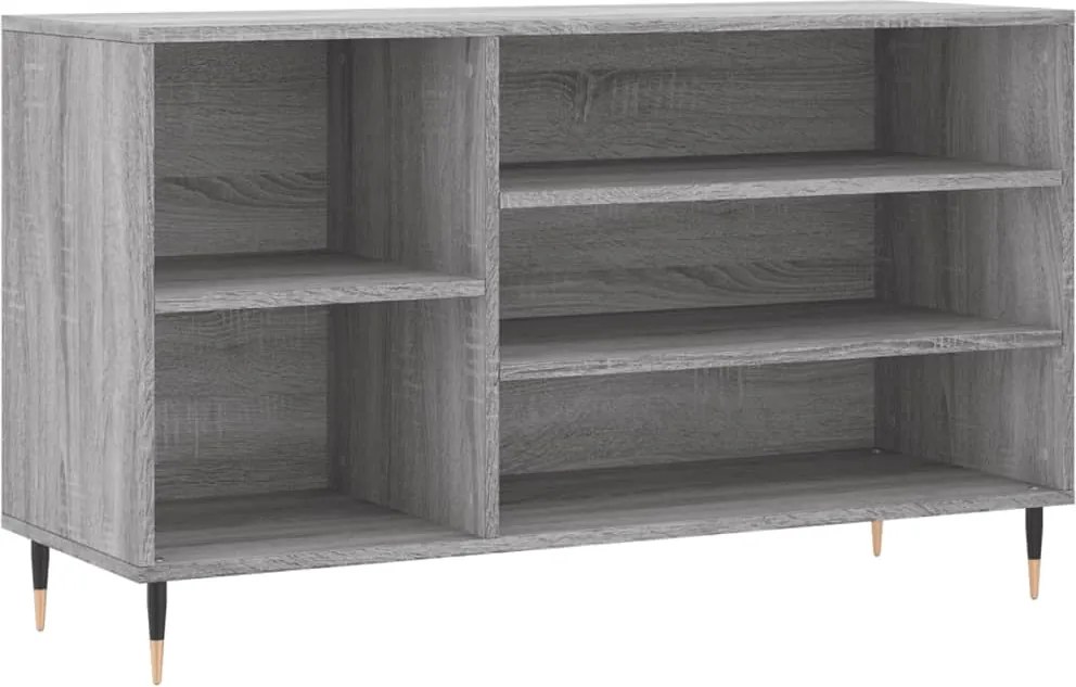 vidaXL szürke sonoma színű szerelt fa cipősszekrény 102x36x60 cm