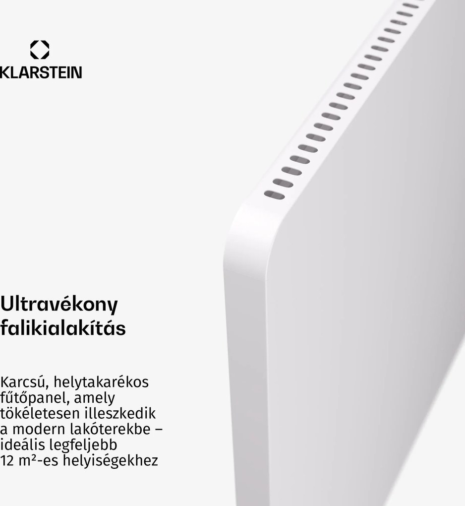 Klarstein Wonderbeam hibrid infravörös fűtőtest | 650 W | 6–12 m² | Modern kialakítás | 60x84 cm