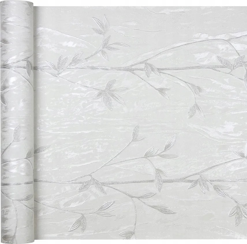 Tapéta a szobába finom virágokkal, vinil levelekkel a Flizelinen