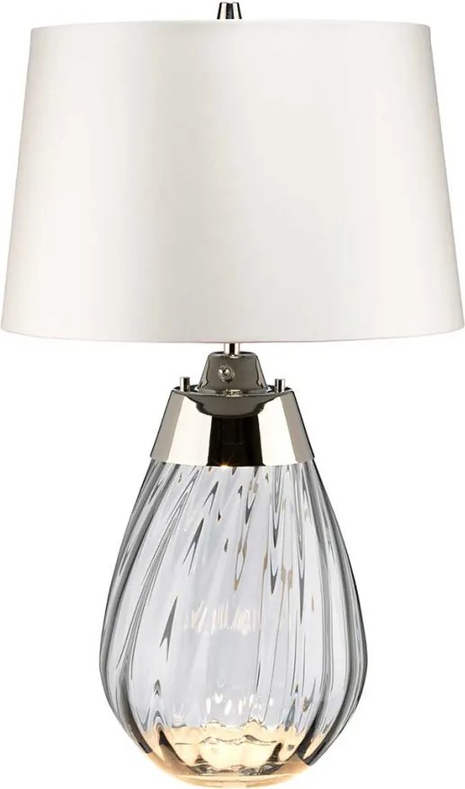 Elstead Lighting LENA SMALL LENA-TL-S-SMOKE-OWSS Asztali lámpa 1X7W/GU10+1x60W/E27