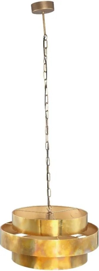 PTMD - ZANTH láncos csillár 1xE27/40W/230V, átm. 52 cm, arany