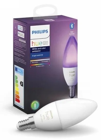 LED Szabályozható izzó Philips Hue WHITE AND COLOR E14/5,3W/230V 2200K - 6500K