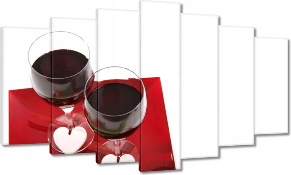 Vászonkép 140x80 Vörösbor a vacsorához