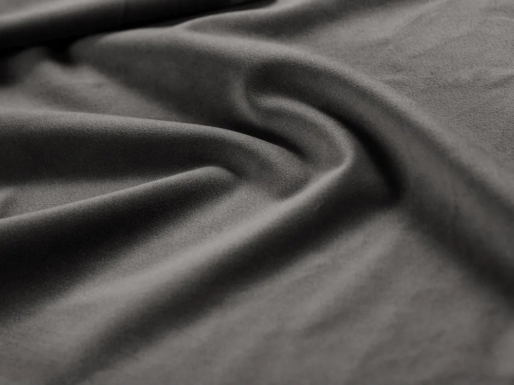 Sötétszürke bársony fotel Georgia – Micadoni