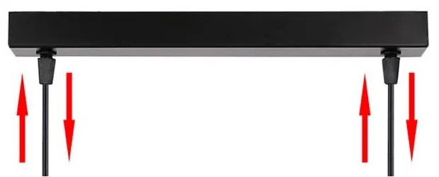 Fekete függőlámpa üveg búrával 10x34 cm Bistro – Candellux Lighting