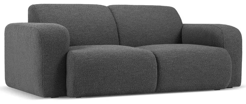 Sötétszürke buklé kanapé 170 cm Molino – Micadoni Home