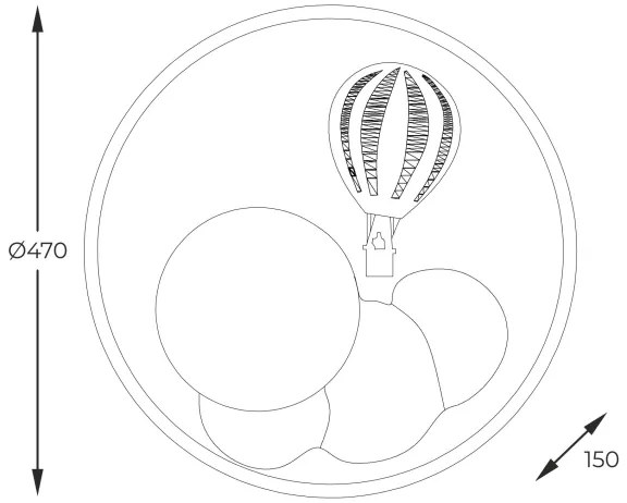 Zuma Line MX4148-1-DWLD - LED Mennyezeti lámpa FOCUS LED/42W/230V 3000/5700K