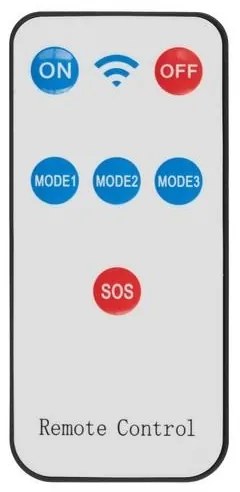 LED Napelemes reflektor érzékelővel INTEGRA LED/3W/3,7V IP44 + távirányító