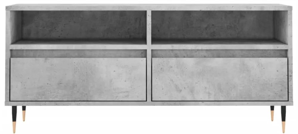 betonszürke szerelt fa TV-szekrény 100x34,5x44,5 cm