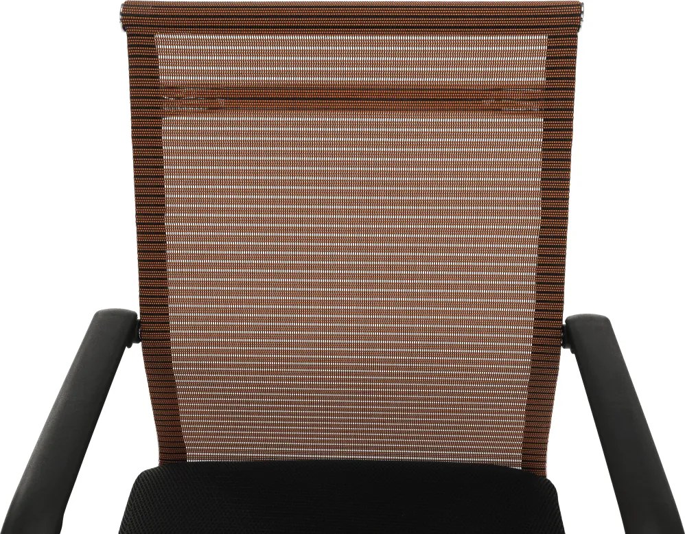 Tárgyalószék, fekete/barna, ESIN