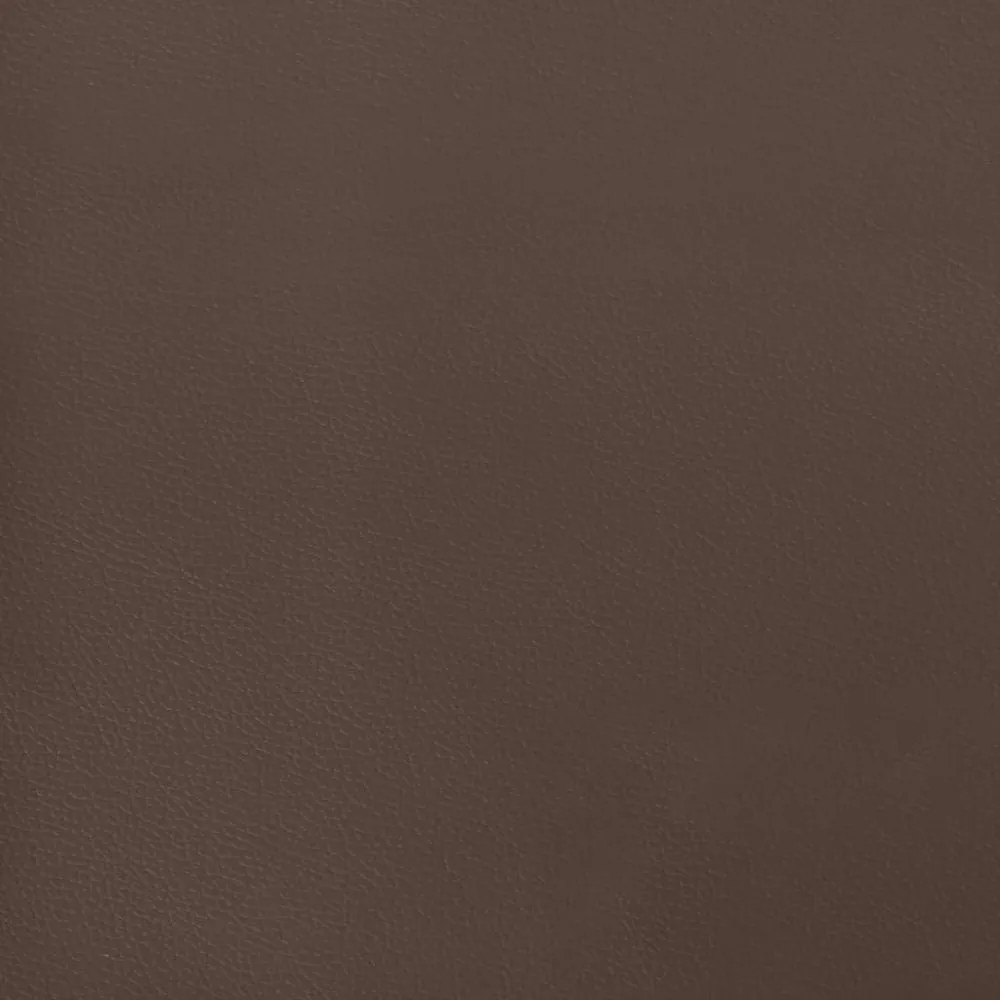 barna műbőr rugós ágykeret 140x190 cm