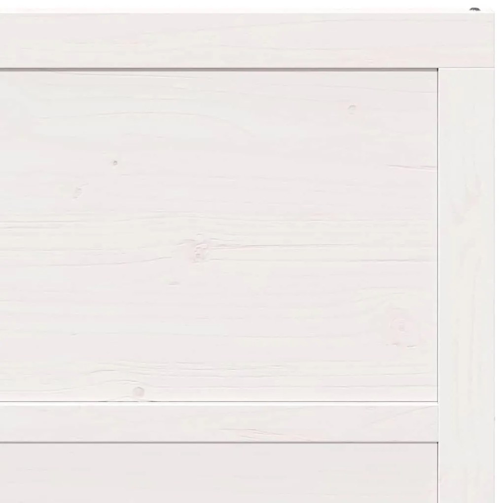 Pajtaajtó Fehér 90 x 208 cm Tömör fenyőfa