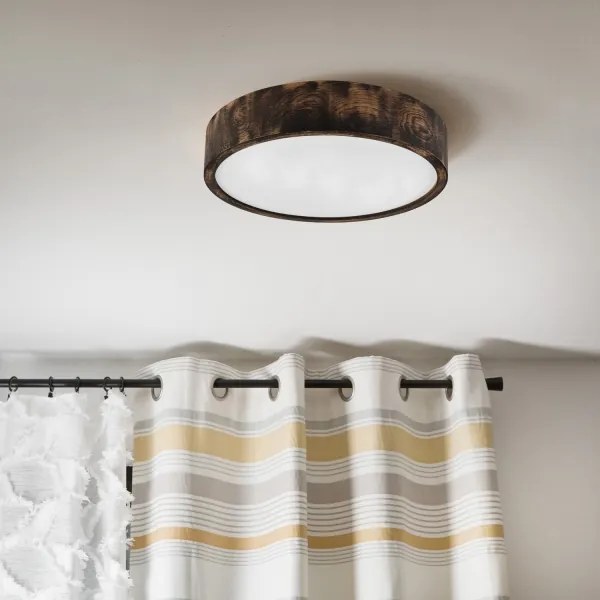 Brilagi - LED mennyezeti lámpa CARVALHO SMOKEY LED/36W/230V tölgy átm. 37,5 cm