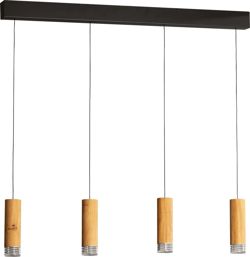 Fischer & Honsel modern függeszték shine-wood fekete olajozott tölgy fhl61132
