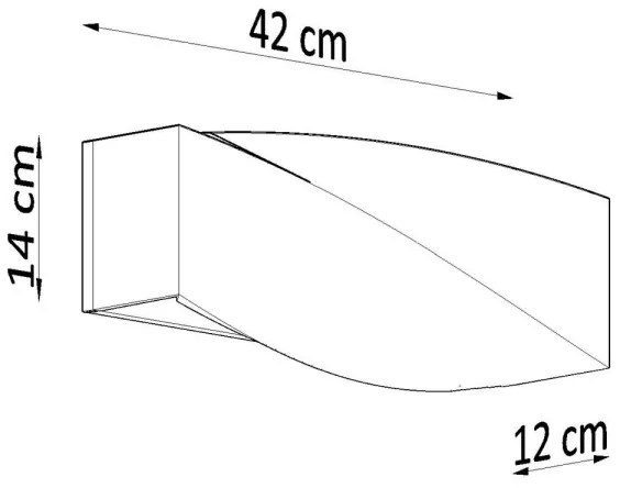 Fali lámpa SIGMA 1xE27/60W/230V szürke