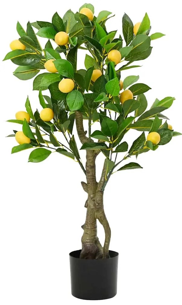 zöld mesterséges citromfa 234 levéllel 90 cm