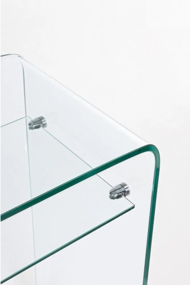 Üveg konzolasztal 35x110 cm Iride – Bizzotto