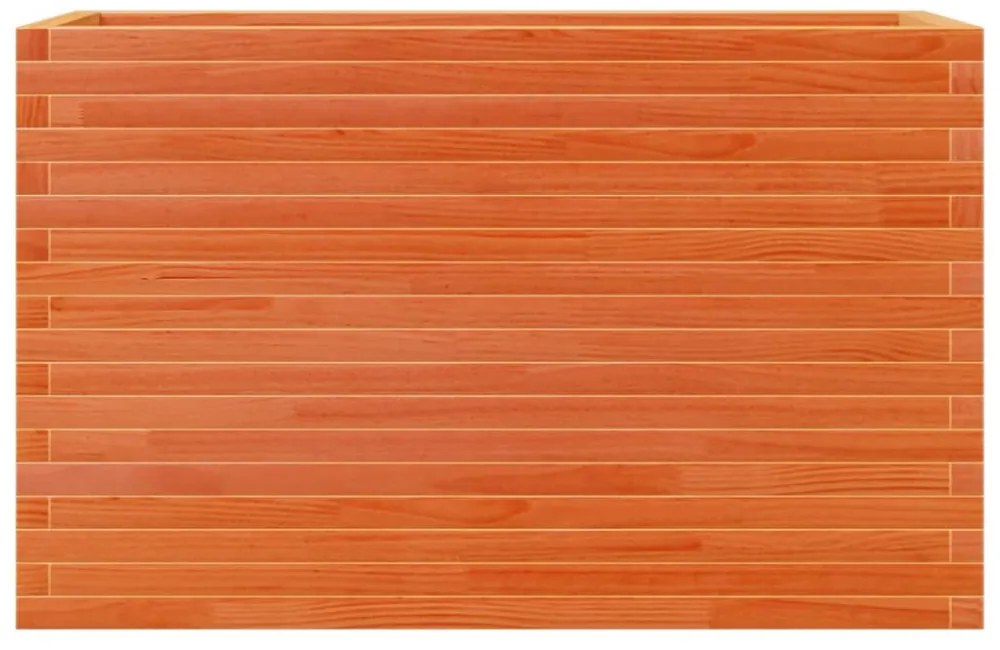 viaszbarna tömör fenyőfa kerti virágtartó 110 x 40 x 68,5 cm