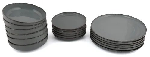 18 részes kék porcelán étkészlet