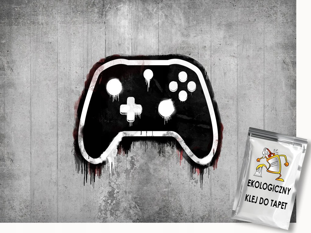 Fotótapéta Flizelina Fal Beton Gaming Pad Kontroller Játék 250x175 ragasztó