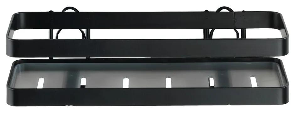 Turbo-Loc® Gala fekete fali konyhai polc, szélesség 22 cm - Wenko