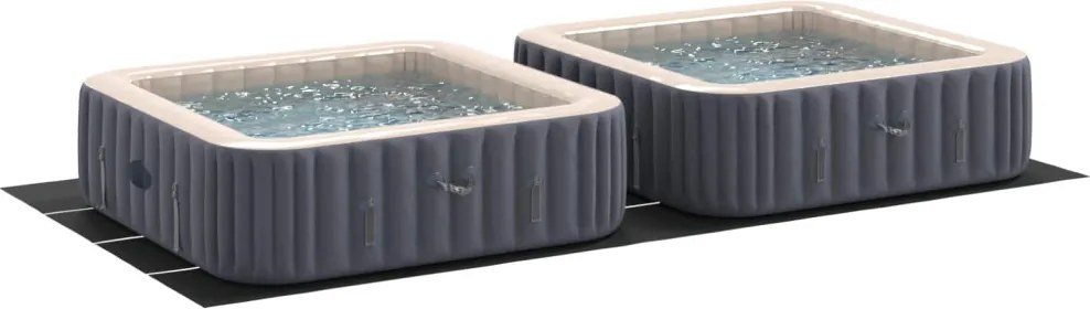 Medence alatlappal Fekete 820 x 420 x 0,1 cm Nemes szövet