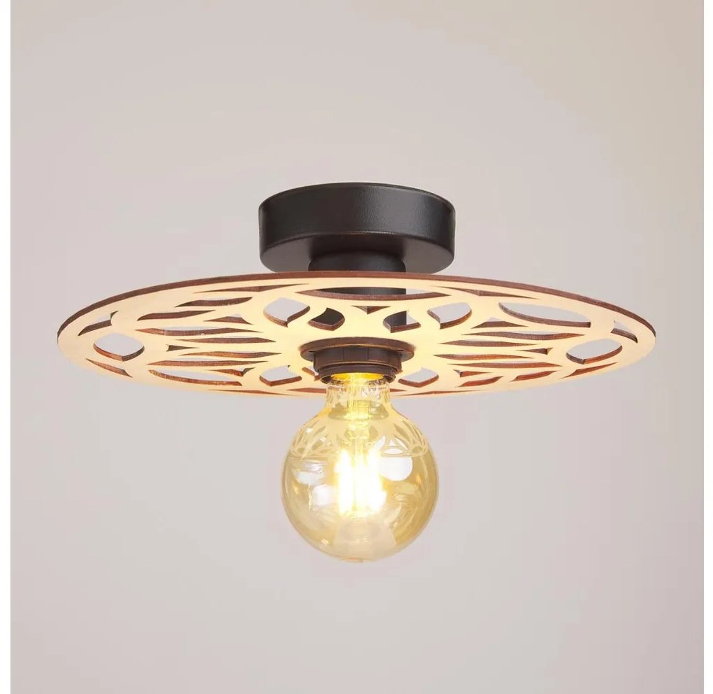 Felületre szerelhető csillár FALCO 1xE27/60W/230V átm. 30 cm bézs