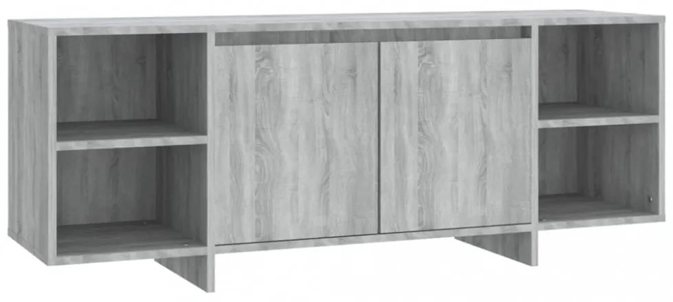 szürke sonoma színű szerelt fa TV-szekrény 130 x 35 x 50 cm