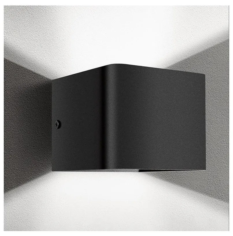 Aigostar - LED Fali lámpa LED/5,5W/230V 10x10 cm fekete