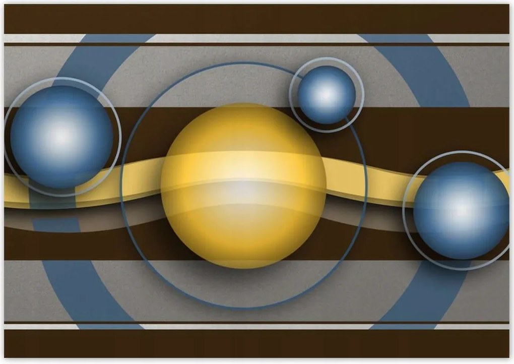 Poszterek 100x70 Divatos gömbök Absztrakt
