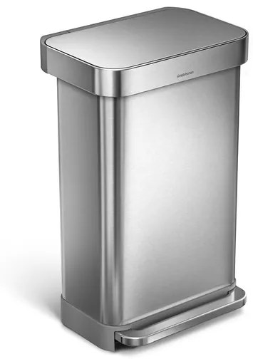 Simplehuman Pedal bin szemétkosár szabadon álló 45 l szálcsiszolt rozsdamentes acél matt SHCW2024