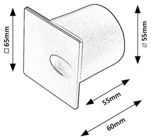 Rabalux 71170 - LED Kültéri lépcsőmegvilágító BOVEN LED/3W/230V IP54 fehér