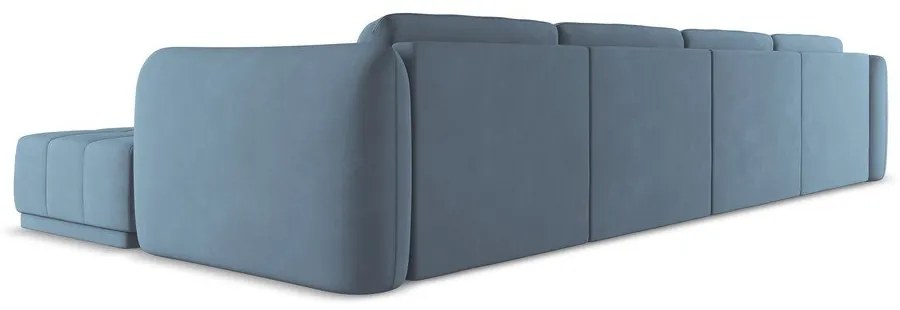 Világoskék sarokkanapé Hoku – Makamii