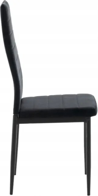 Coleta Nova bársony szék Fekete - 4 db