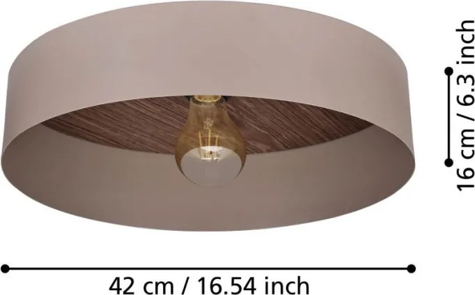Eglo DUAIA 900838 Plafonlámpa 1x40W/E27 IP20