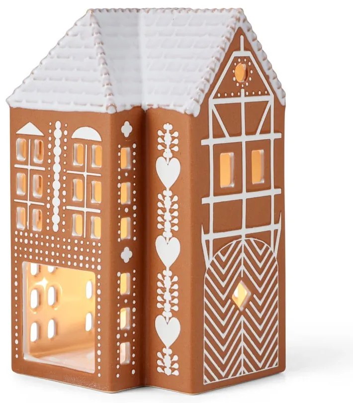 Kerámia gyertyatartó teamécseshez Gingerbread Lighthouse – Kähler Design