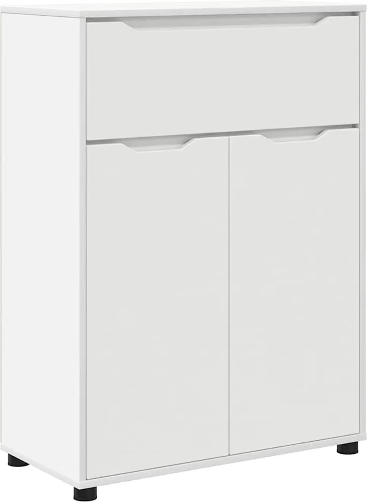 vidaXL Fürdőszoba Székény fiókkal Fehér 72,5 x 36,5 x 100 cm Faanyag