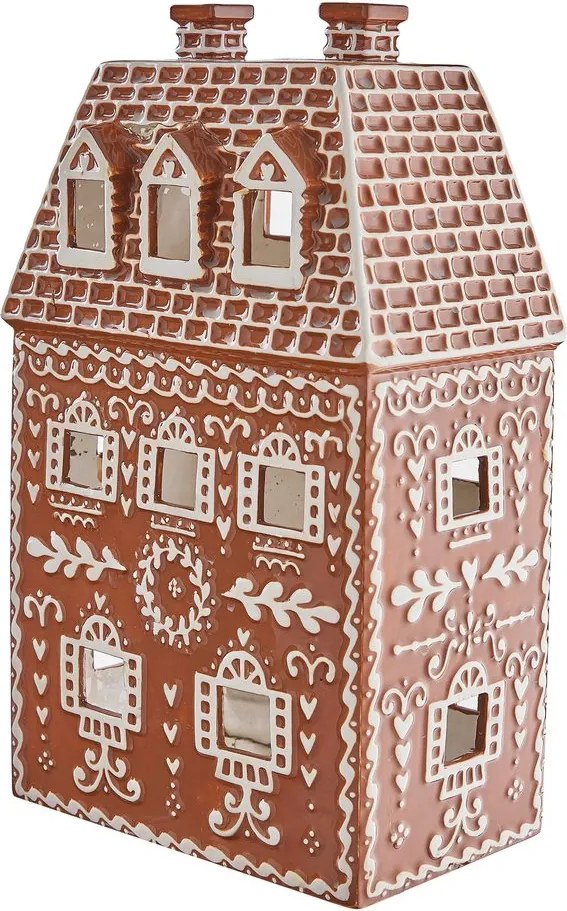 GINGERBREAD kerámia mézeskalács ház 30 cm