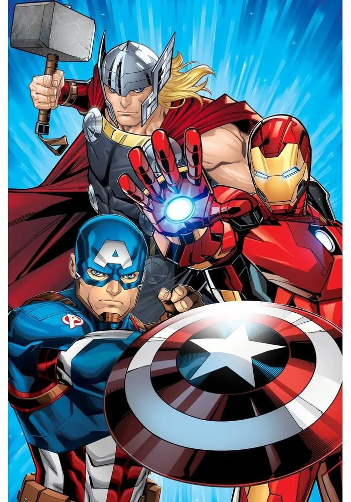 Mikroplüss gyerek takaró 100x150 cm Avengers Heroes – Jerry Fabrics