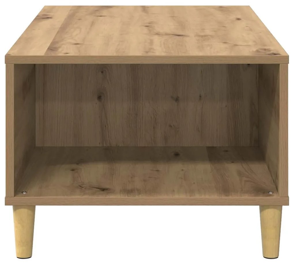 vidaXL Dohányzóasztal fiókkal Artisan tölgy 90 x 50 x 35 cm Faanyag