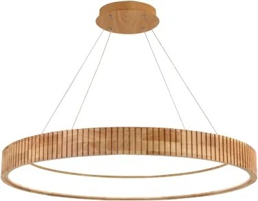 Brilagi - FALCON WOOD MODERN kábeles LED csillár, 60W, 230V, Ø 80 cm, fa