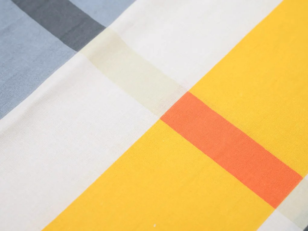 Renforcé pamut ágynemű ORANGE KUBE színes Ágyneműhuzat mérete: 70 x 90 cm | 140 x 200 cm