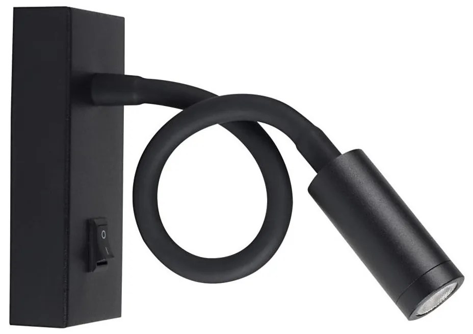 Kanlux 32522 - TONIL LED flexibilis lámpa 2,7W/230V fekete