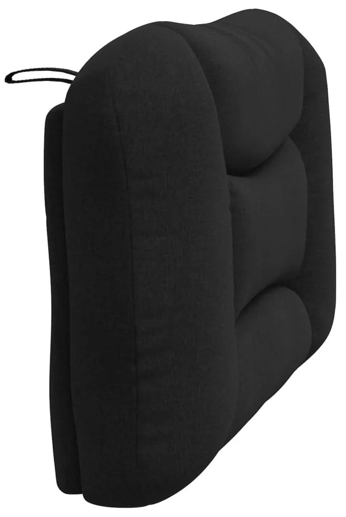 fekete szövet fejtámla párna 100 cm