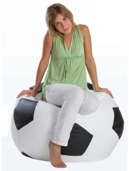 Babzsák labda sport l eco-bőr 325l TiaHome - Szürke