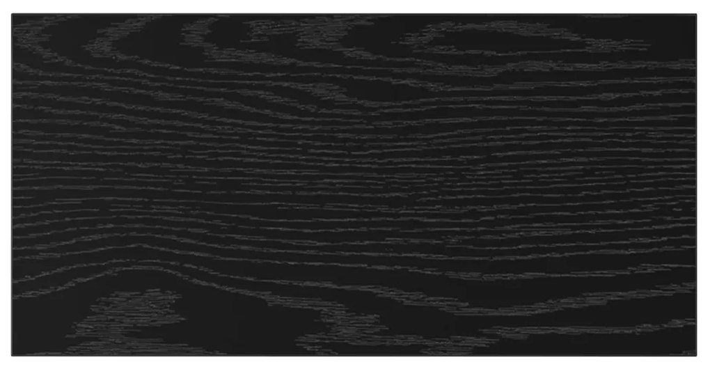 Polcozó Deszkák - 4 db Fekete tölgy, 40x20x1.5 cm, mérnöki fából készült.